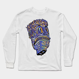 Devil(blue/yellow) Long Sleeve T-Shirt